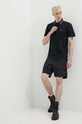 Pamučna polo majica HUGO 50510036 crna SS24