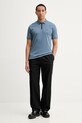 HUGO polo bawełniane 50511721 niebieski AW25