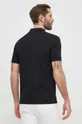 Βαμβακερό μπλουζάκι πόλο HUGO μαύρο