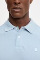 Бавовняне поло United Colors of Benetton 3089J3179 блакитний