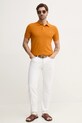 Bavlnené polo tričko United Colors of Benetton 3089J3179 oranžová AA00