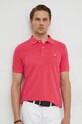 United Colors of Benetton polo bawełniane różowy 3089J3179