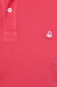 United Colors of Benetton polo bawełniane 3089J3179 różowy