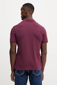 Βαμβακερό μπλουζάκι πόλο United Colors of Benetton 3089J3179 μπορντό AA00
