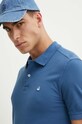 United Colors of Benetton polo bawełniane niebieski 3089J3179