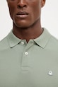 Βαμβακερό μπλουζάκι πόλο United Colors of Benetton πράσινο 3089J3179