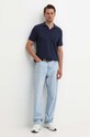 United Colors of Benetton tricou polo 3GIRU301P bleumarin SS24