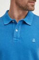 United Colors of Benetton polo bawełniane 3089U301K niebieski