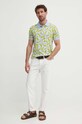 Хлопковое поло United Colors of Benetton 325RU301V голубой SS24