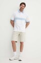 Бавовняне поло United Colors of Benetton 3MCYU301U білий SS24