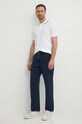 United Colors of Benetton polo bawełniane 3089U301S biały SS24