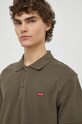 Levi's polo bawełniane 35883 zielony SS25