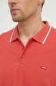 Levi's polo de bumbac rosu 35883