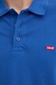 Βαμβακερό μπλουζάκι πόλο Levi's 35883 μπλε