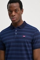 Levi's polo bawełniane granatowy 35883