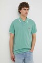 Levi's polo bawełniane 35883 zielony SS25