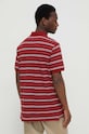 Oblečenie Bavlnené polo tričko Levi's 35883 burgundské