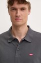 Bavlněné polo tričko Levi's šedá 35883
