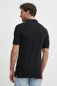 Îmbrăcăminte Sisley polo de bumbac 3089S300J negru