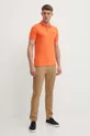 Polo tričko EA7 Emporio Armani oranžová