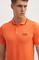 oranžová Polo tričko EA7 Emporio Armani