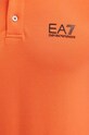 Тениска с яка EA7 Emporio Armani PJ04Z.8NPF06.1661 оранжев