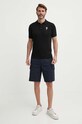 Karl Lagerfeld polo bawełniane 542398.655006 czarny SS24