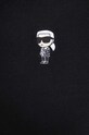 Karl Lagerfeld polo bawełniane 542398.655006 czarny