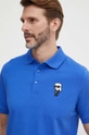 niebieski Karl Lagerfeld polo