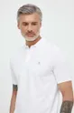 Βαμβακερό μπλουζάκι πόλο Marc O'Polo λευκό