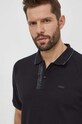 Calvin Klein polo bawełniane K10K112463 czarny SS24