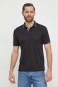 Îmbrăcăminte Calvin Klein polo de bumbac K10K112477 negru