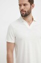 Calvin Klein tricou polo din in K10K112959 bej SS24