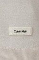 Поло з домішкою шовку Calvin Klein K10K113053 бежевий