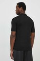 Ρούχα Πόλο από μείγμα μεταξιού Calvin Klein K10K113053 μαύρο