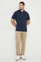 Michael Kors polo bawełniane CS350DD2ZY granatowy SS24