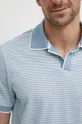 modrá Bavlnené polo tričko Michael Kors
