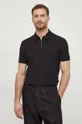 čierna Bavlnené polo tričko Tommy Hilfiger
