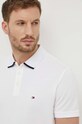 Tommy Hilfiger tricou polo alb MW0MW34754