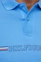niebieski Tommy Hilfiger polo bawełniane