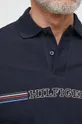 σκούρο μπλε Βαμβακερό μπλουζάκι πόλο Tommy Hilfiger