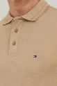 béžová Bavlnené polo tričko Tommy Hilfiger