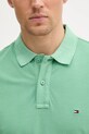 Bavlnené polo tričko Tommy Hilfiger zelená MW0MW34757