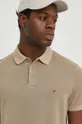 beige Tommy Hilfiger polo in cotone