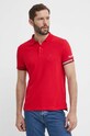 Tommy Hilfiger tricou polo MW0MW34780 rosu SS24