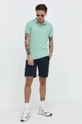 Superdry polo bawełniane turkusowy