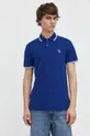 modrá Polo tričko Abercrombie & Fitch