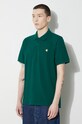 Carhartt WIP cotton polo shirt S/S Chase Pique Polo green I023807.1YWXX