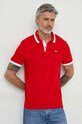 Tommy Jeans polo bawełniane DM0DM18313 czerwony SS24