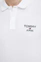 λευκό Βαμβακερό μπλουζάκι πόλο Tommy Jeans